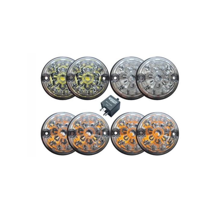 Kit de feux à leds (cristal) pour defender  